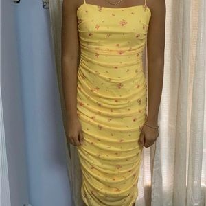 Little yellow floral dress